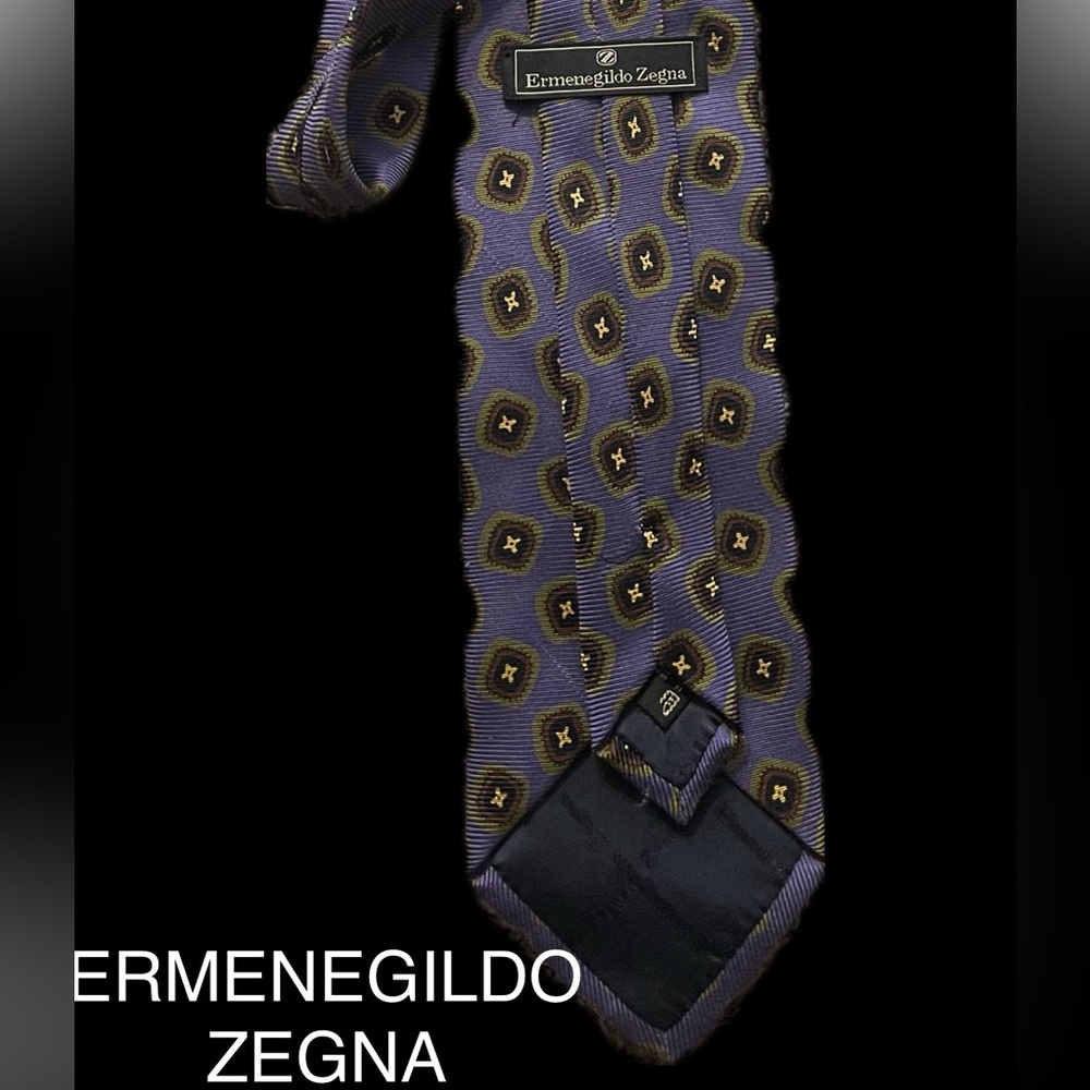 Ermenegildo Zegna Necktie Silk Purple